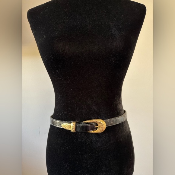 LARA Black and Gold Women\'s Belt‎